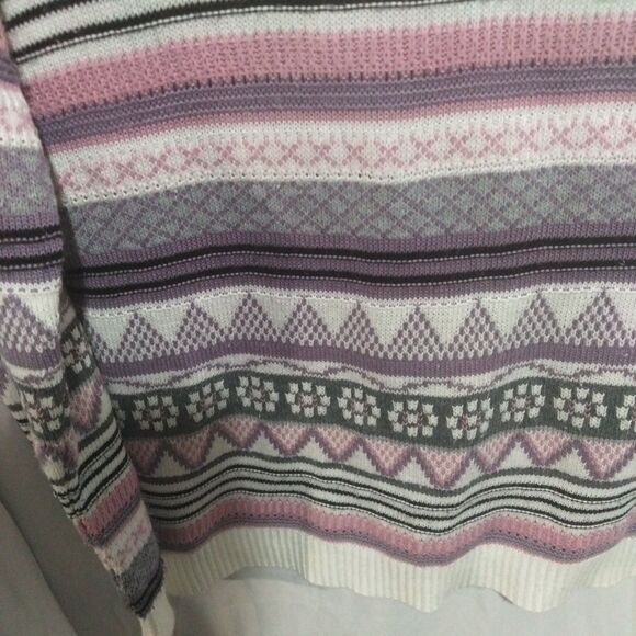 Alfred Dinner Petite S Sweater Made In Usa Long Sleeve  Granny core Cottage - Picture 3 of 10